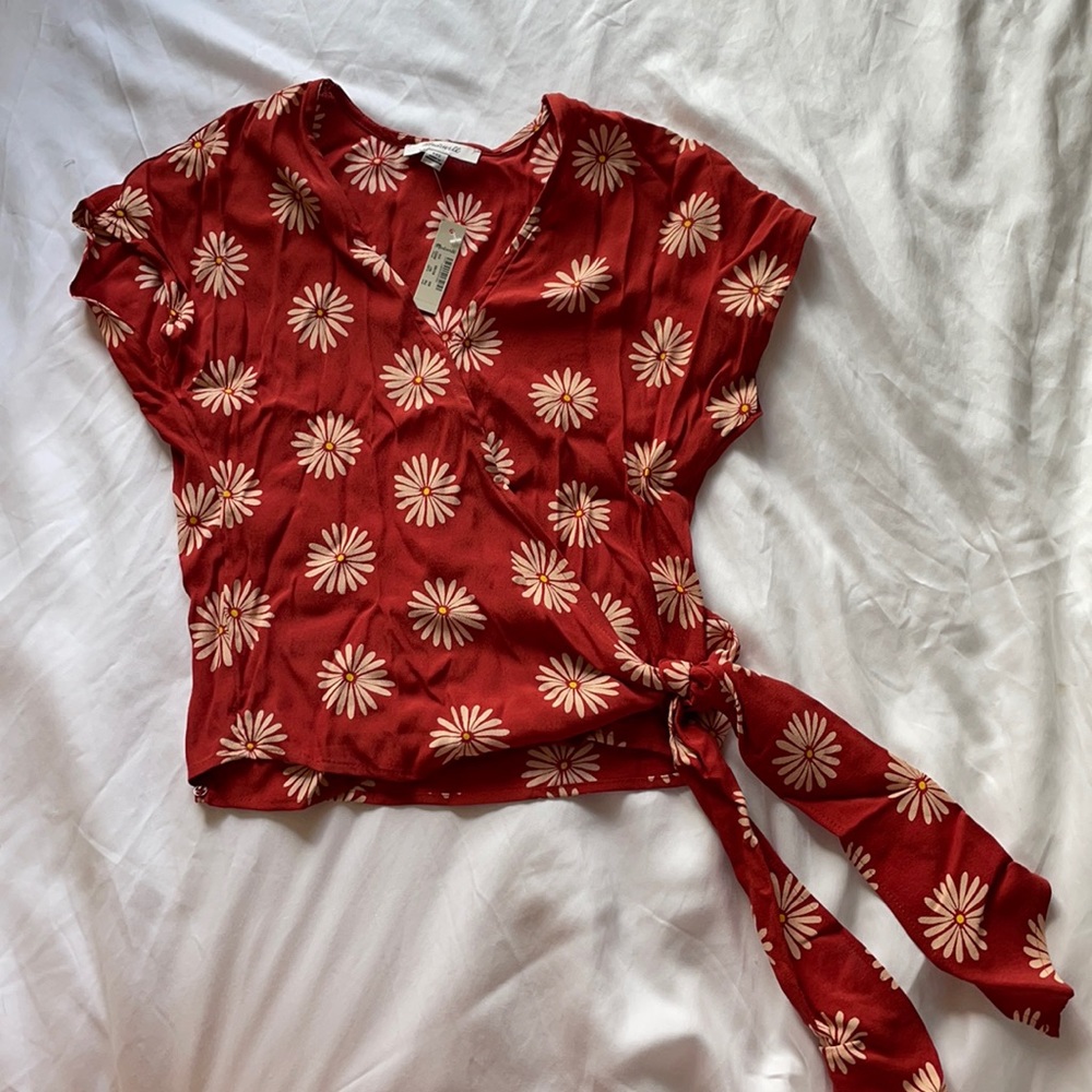 Madewell Daisy Wrap Top Size: XXS